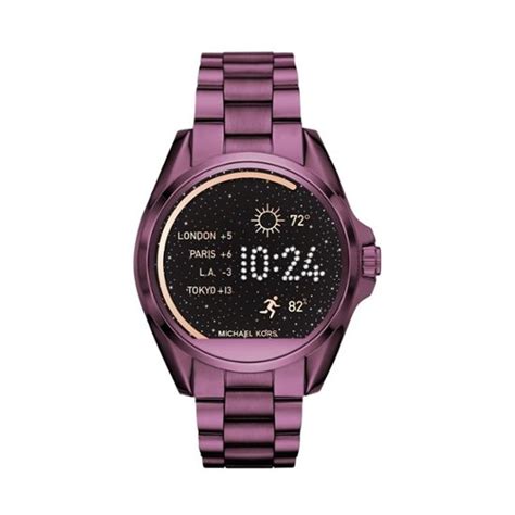 michael kors access bradshaw plum tone smartwatch|michael kors bradshaw smartwatch battery.